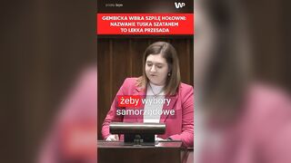 ''To szatan''. Gembicka zakpiła z Hołowni. Oberwało się Tuskowi