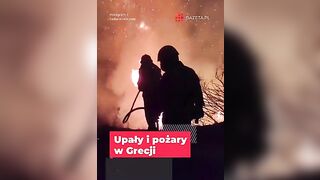 Upały i pożary w Grecji