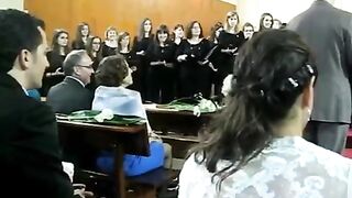 Hymn Ligi Mistrzów na ślubie zamiast marsza weselnego