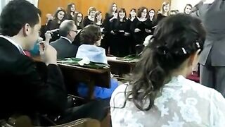 Hymn Ligi Mistrzów na ślubie zamiast marsza weselnego