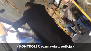 Poznań - Agresywny pasażer kontra kontroler +18