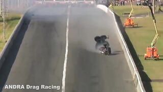 Spektakularny wypadek - Drag race