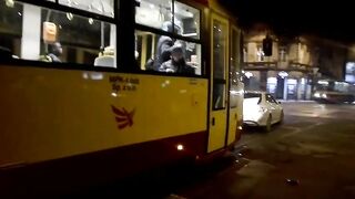 Łódź - Tramwaj kontra Mercedes