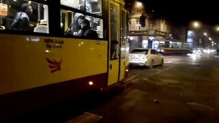 Łódź - Tramwaj kontra Mercedes