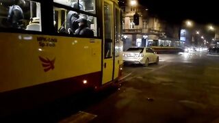 Łódź - Tramwaj kontra Mercedes