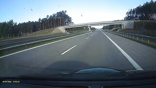 Zaśnięcie za kierownicą na autostradzie A2