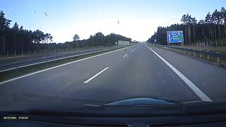 Zaśnięcie za kierownicą na autostradzie A2