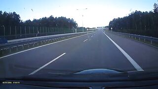 Zaśnięcie za kierownicą na autostradzie A2