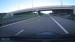 Zaśnięcie za kierownicą na autostradzie A2