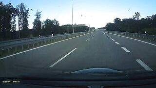 Zaśnięcie za kierownicą na autostradzie A2