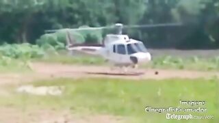 Helikopter rozpadł się przy lądowaniu