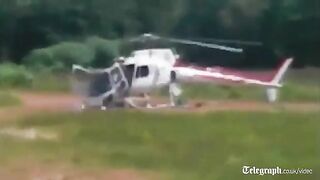 Helikopter rozpadł się przy lądowaniu