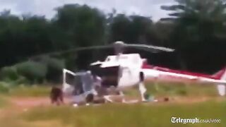 Helikopter rozpadł się przy lądowaniu