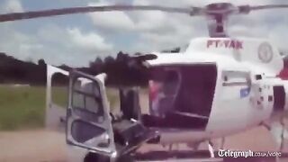 Helikopter rozpadł się przy lądowaniu