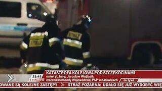 Zderzenie pociągów na śląsku